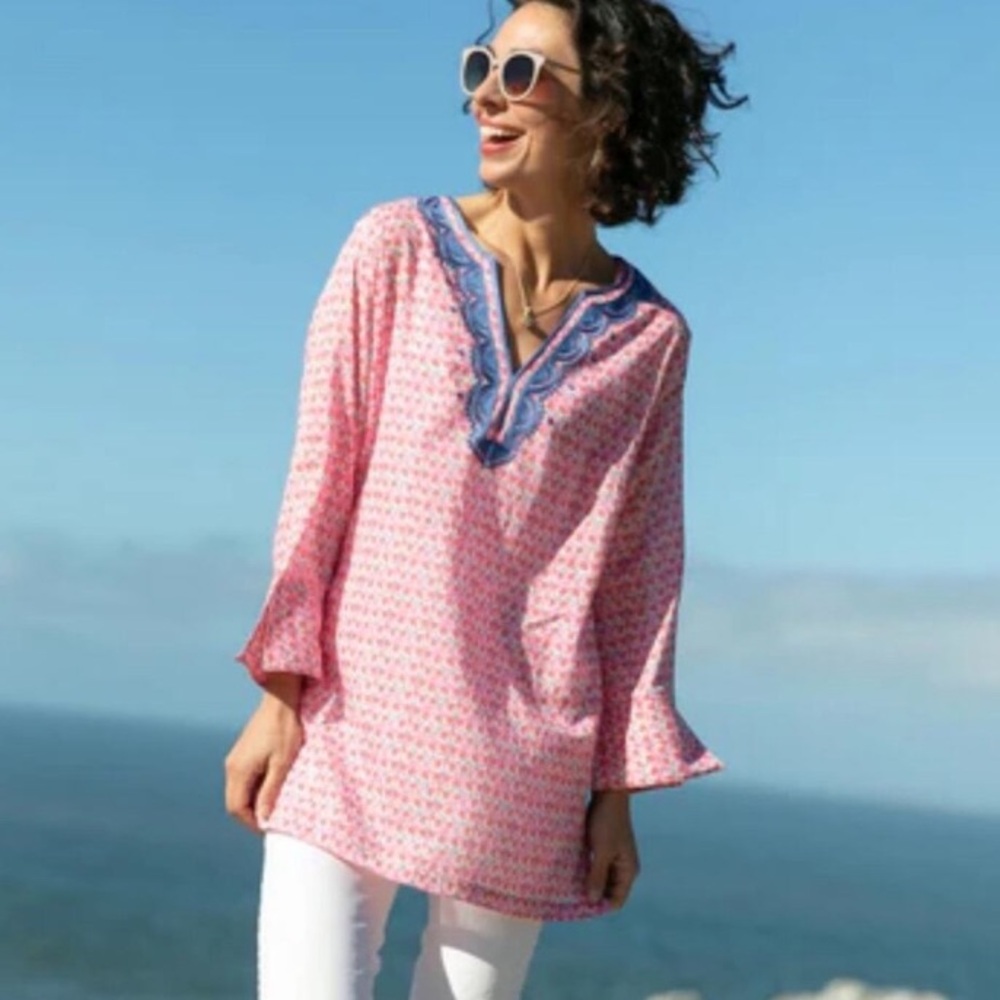 Blu Threads Embroidered Ellie Kurta Tunic
